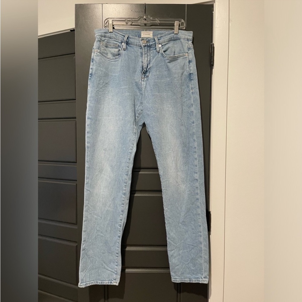 ⛱️Frame - Blue L'Homme Athletic Boyfriend Jeans - 32